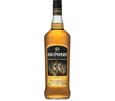 100 Pipers Whisky Bottle