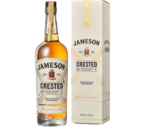 Jameson Crested_Packshot_700ml_Web Res_Green Background with SBC