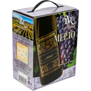 ТЪРГОВИЩЕ МЕРЛО 3л - TARGOVISHTE MERLOT 3l - Дистрибуция и логистика ЕТ Г. Гайдов