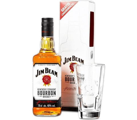 БЪРБЪН ДЖИМ БИЙМ 1л / ЧАША - JIM BEAM 1l