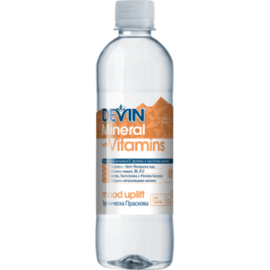 МИН.ВОДА ДЕВИН NEAR ТРОПИК/ПРАСКОВА 6Х425 МЛ. - DEVIN WATER MINERALS & VITAMINS WITH TROPICAL PEACH 6X425ml - Дистрибуция и логистика ЕТ Г. Гайдов