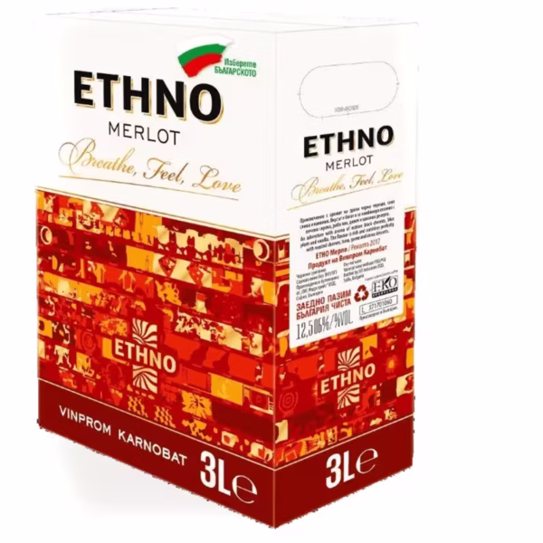 WINE ETHNO MERLOT 3l Bjb