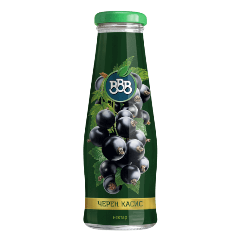 БББ КАСИС 0,25 СТЪКЛО/6 БРОЯ - BBB BLACK CURRANT - Дистрибуция и логистика ЕТ Г. Гайдов