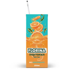 ФЛОРИНА ПОРТОКАЛ 0.250 х18БР.СЛАМКА - FLORINA ORANGE 0.250l x 18pcs - Дистрибуция и логистика ЕТ Г. Гайдов