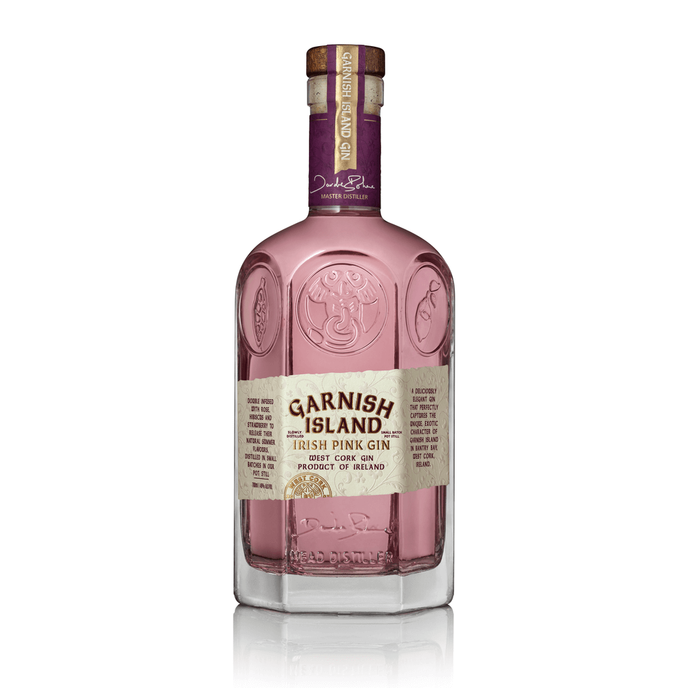 ДЖИН ГАРНИШ АЙЛЪНД ПИНК 0,7л - GIN GARNISH ISLAND PINK 0.7L - Дистрибуция и логистика ЕТ Г. Гайдов