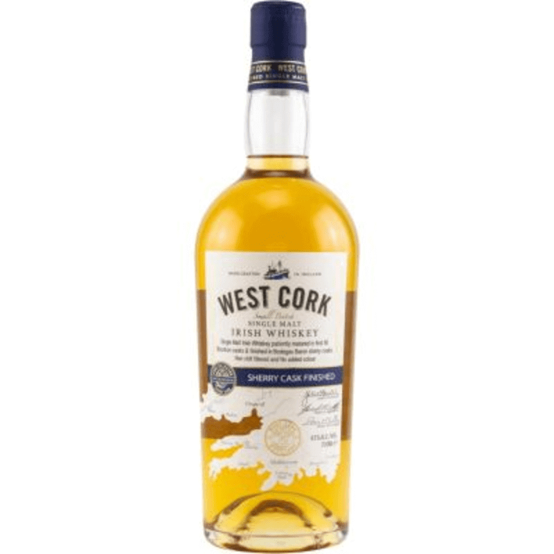 УИСКИ УЕСТ КОРК ШЕРИ КАСК СИНГЪЛ МАЛЦ  0.7л - WEST CORK SHERRY CASK SINGLE MALT WHISKY 0.7L