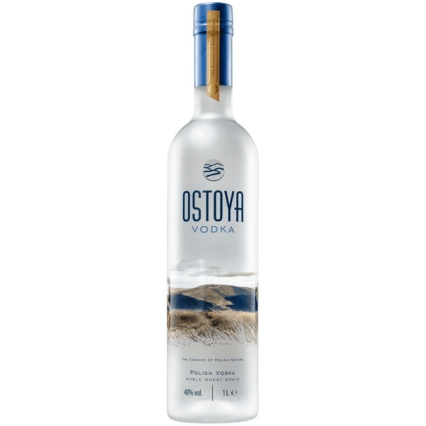 Ostoya е висококачествена водка с мек вкус, леко сладка, направена от пшеничен спирт, за производството на която се използва пшеница от планинските райони в планината Bieszczady.