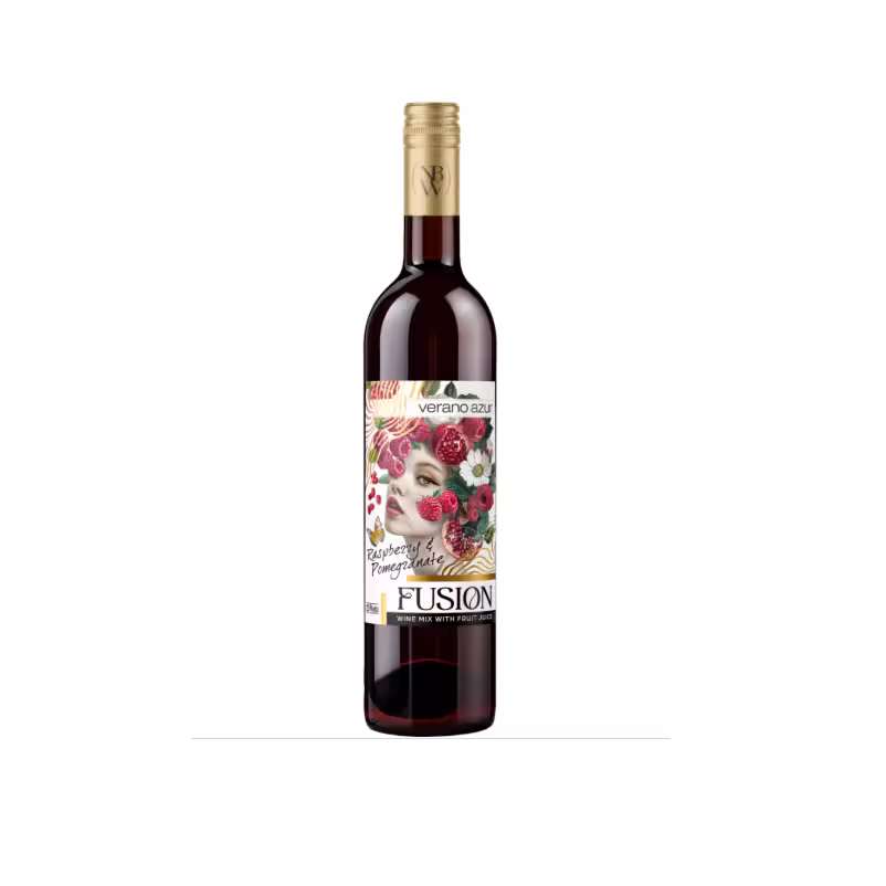 ВИНО ВЕРАНО АЗУР ФЮЖЪН МАЛИНА И НАР 0.75л - WINE VERANO AZUR FUSION RASPBERRY AND POMEGRANATE 0.75l