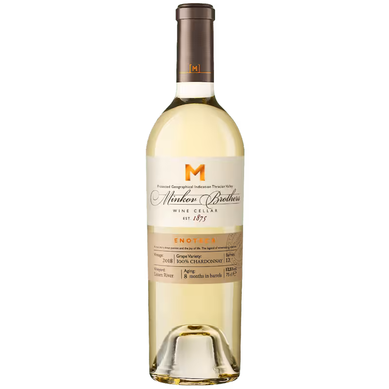 ВИНО БМ ЕНОТЕКА ШАРДОНЕ 0,75 - WINE BM ENOTEKA CHARDONNE 0.75l