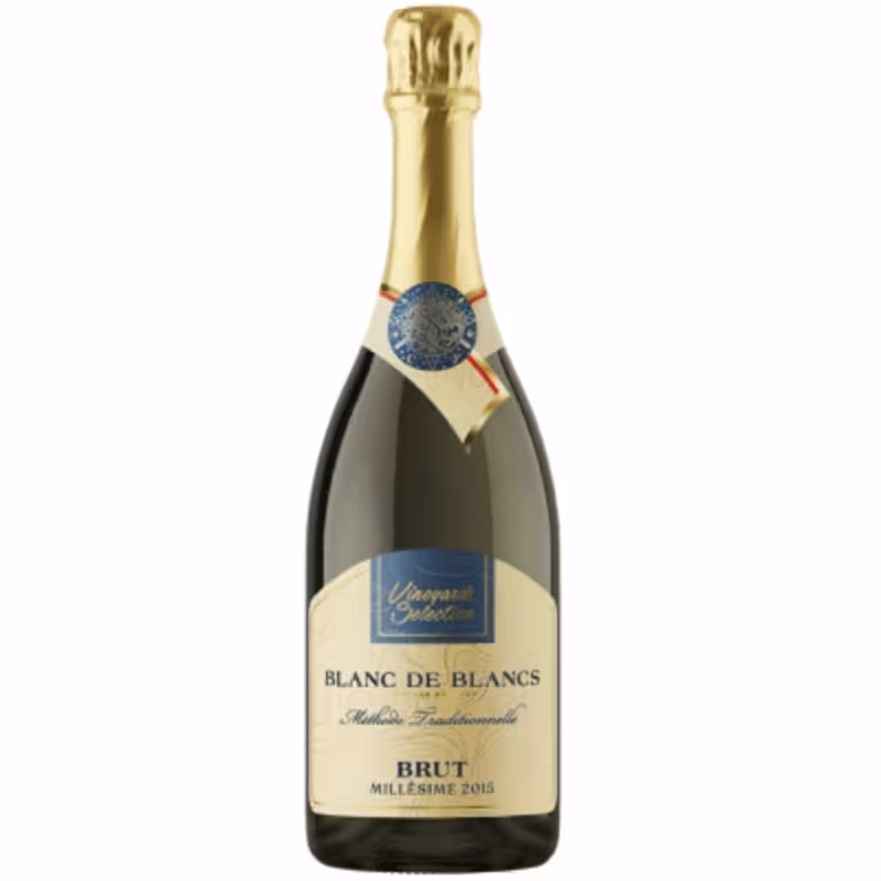 ВИНО VINEYARDS SELECTION ШАРДОНЕ БРУТ 0.75л - WINE VINEYARDS SELECTION CHARDONNE BRUT 0.75l