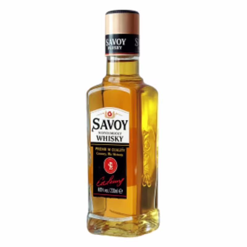 УИСКИ САВОЙ 0.2 х 12 БР. СТЪКЛО-SAVOY WHISKY 0.2 x 12 pcs.